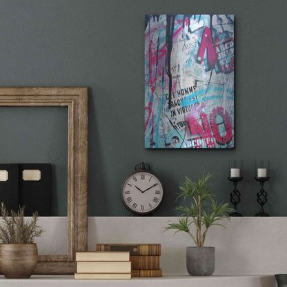 Luxe Metal Art 'Get Homme' by David Drioton, Metal Wall Art,12x16