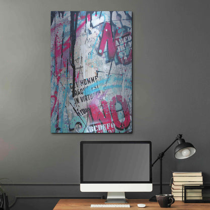 Luxe Metal Art 'Get Homme' by David Drioton, Metal Wall Art,24x36
