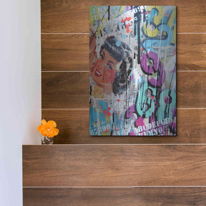 Luxe Metal Art 'Good Bye Kiss' by David Drioton, Metal Wall Art,12x16