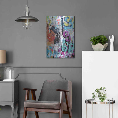 Luxe Metal Art 'Good Bye Kiss' by David Drioton, Metal Wall Art,16x24