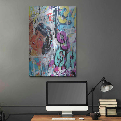 Luxe Metal Art 'Good Bye Kiss' by David Drioton, Metal Wall Art,24x36