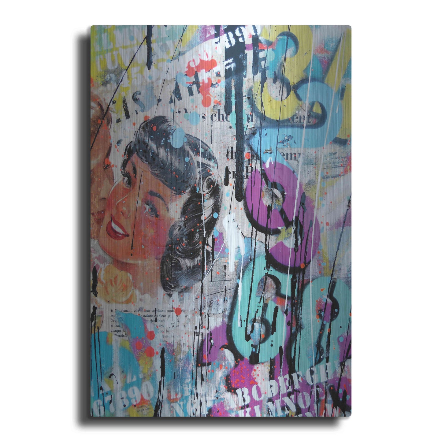 Luxe Metal Art 'Good Bye Kiss' by David Drioton, Metal Wall Art