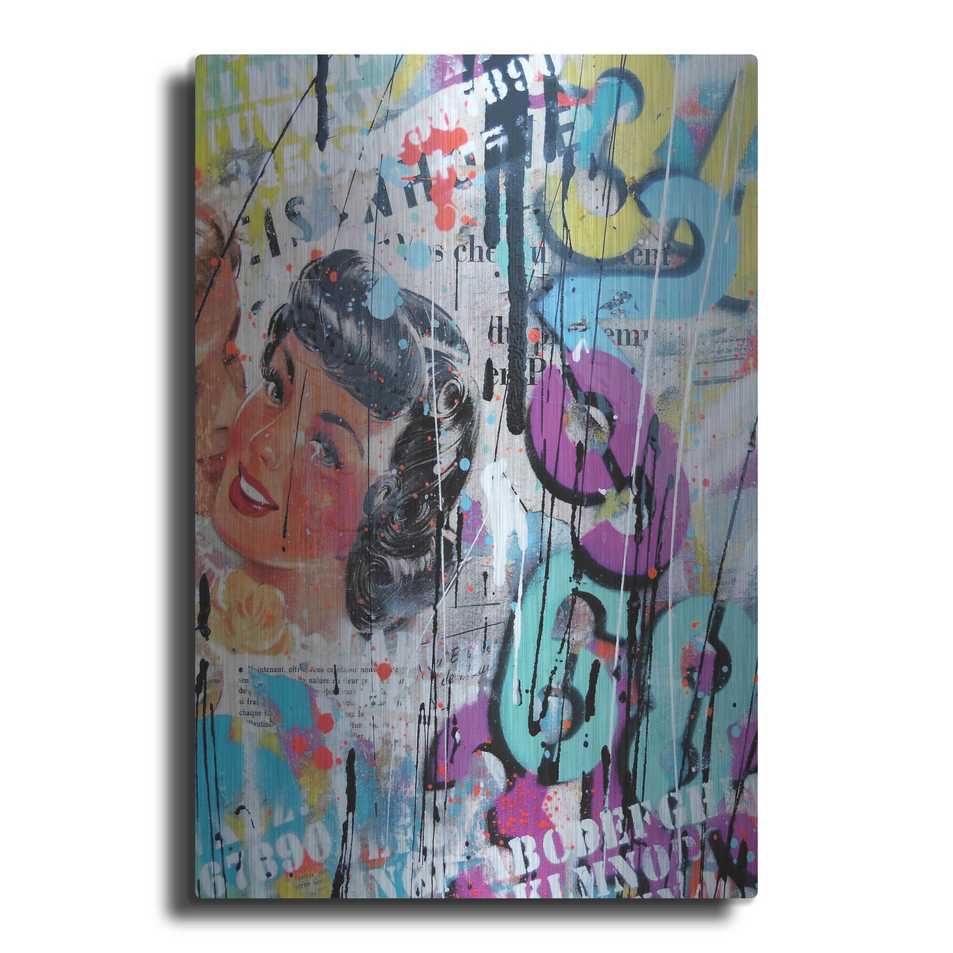 Luxe Metal Art 'Good Bye Kiss' by David Drioton, Metal Wall Art