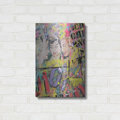 Luxe Metal Art 'Gossip' by David Drioton, Metal Wall Art,16x24