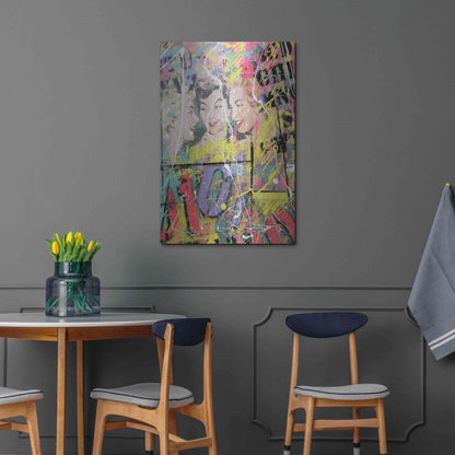 Luxe Metal Art 'Gossip' by David Drioton, Metal Wall Art,24x36