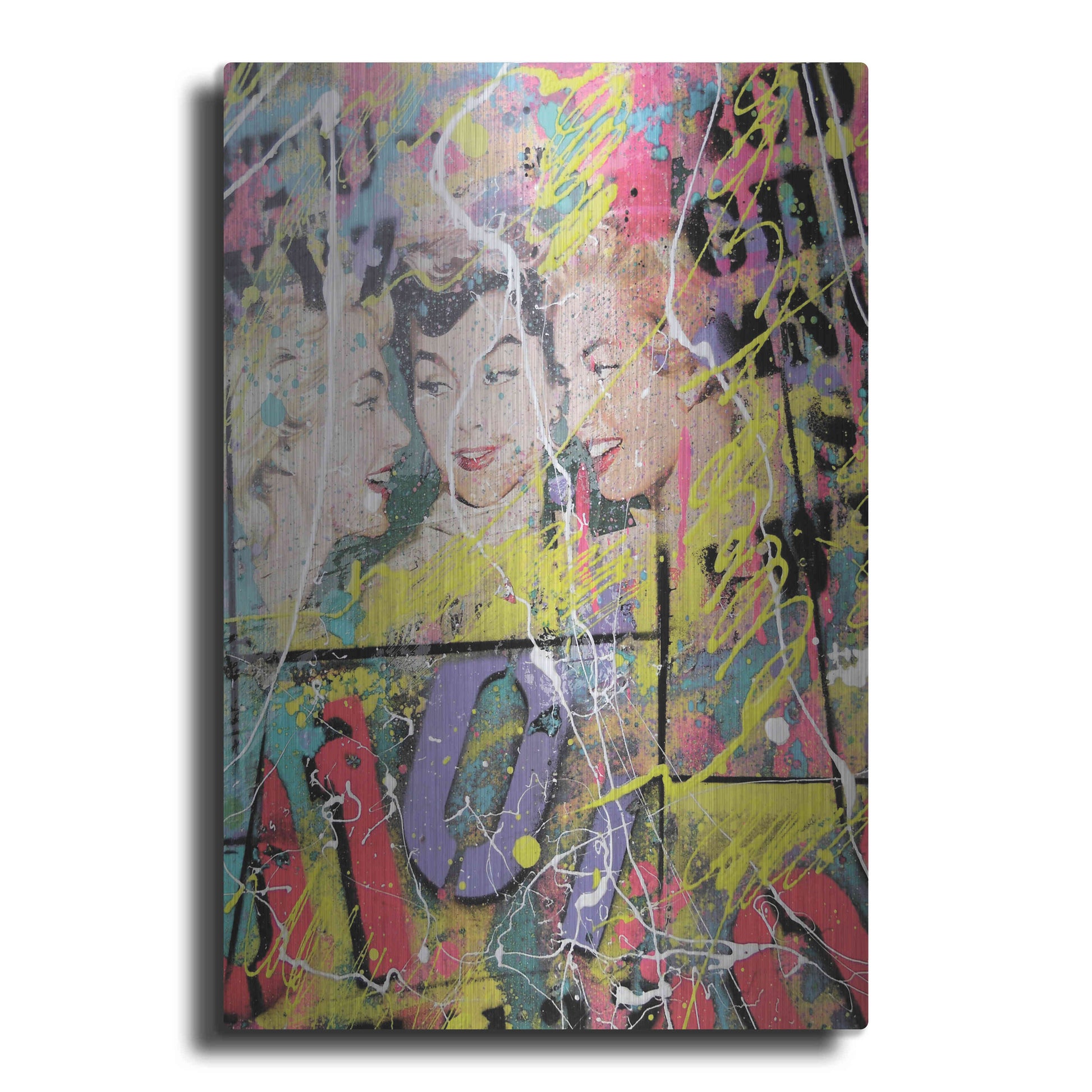 Luxe Metal Art 'Gossip' by David Drioton, Metal Wall Art