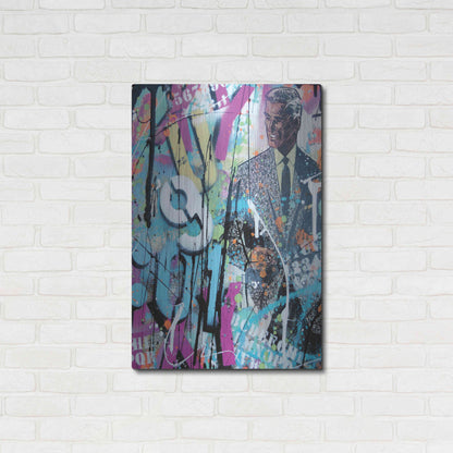 Luxe Metal Art 'Graffiti comics' by David Drioton, Metal Wall Art,24x36