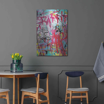 Luxe Metal Art 'Graffiti' by David Drioton, Metal Wall Art,24x36