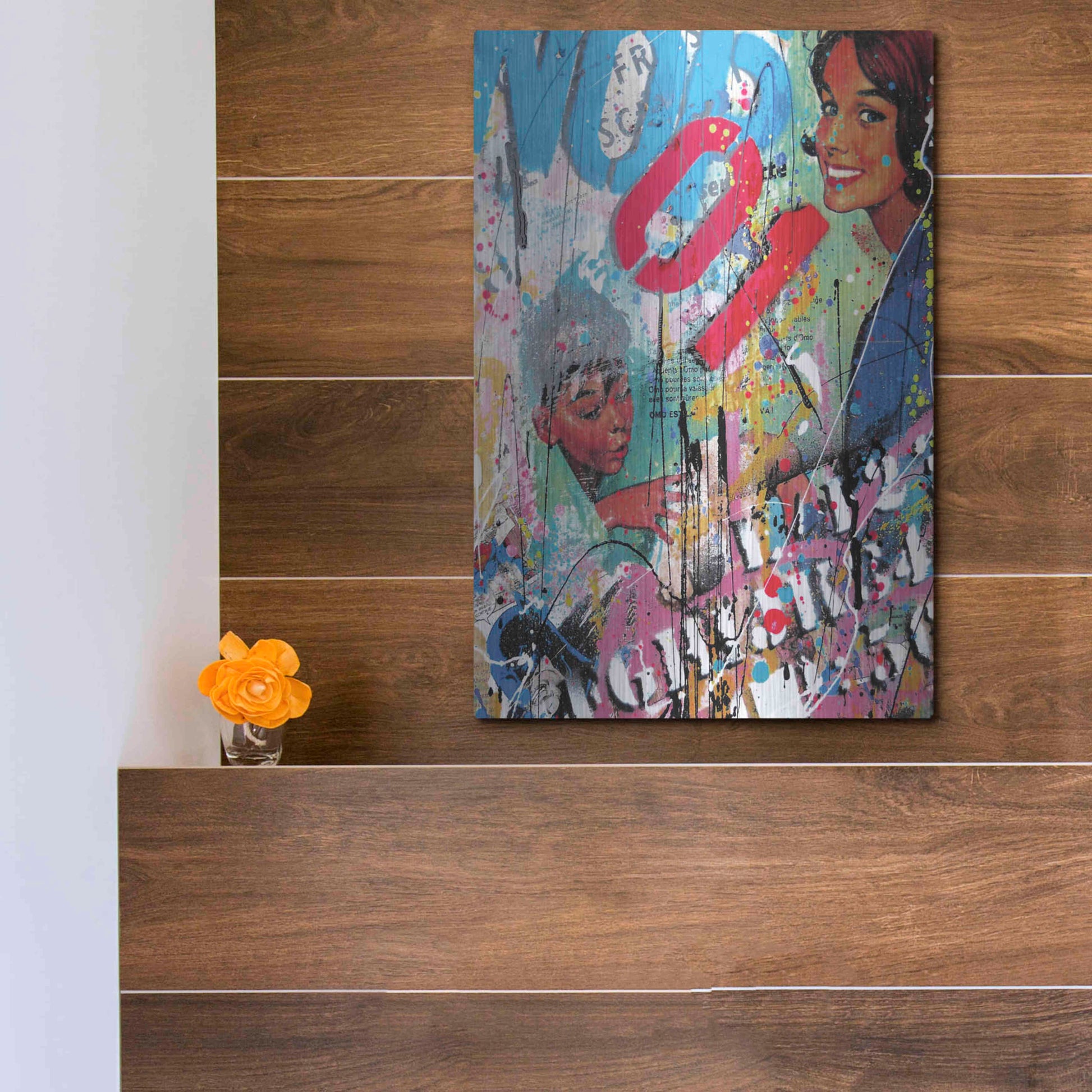 Luxe Metal Art 'Happy Wife, Happy Life' by David Drioton, Metal Wall Art,12x16