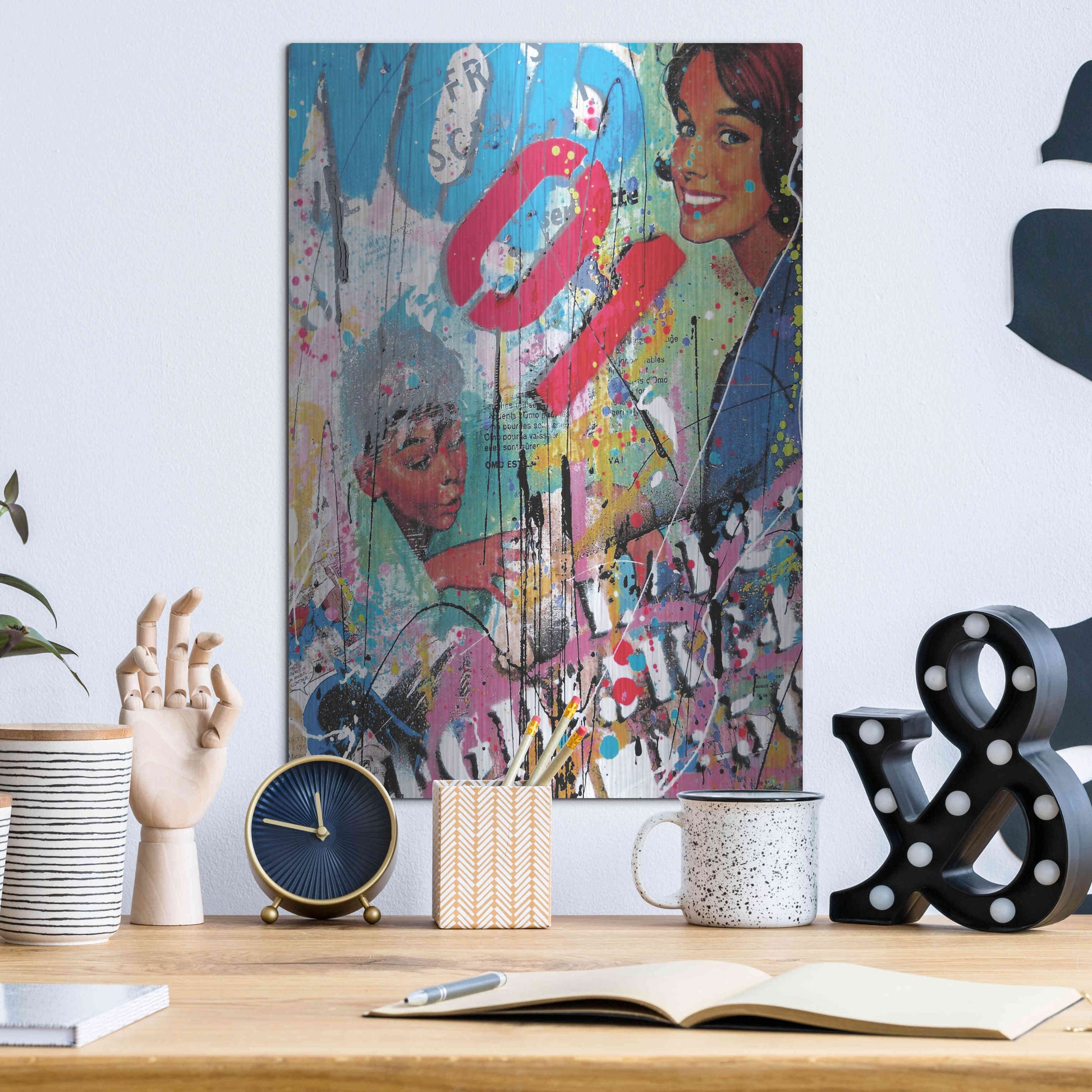 Luxe Metal Art 'Happy Wife, Happy Life' by David Drioton, Metal Wall Art,12x16