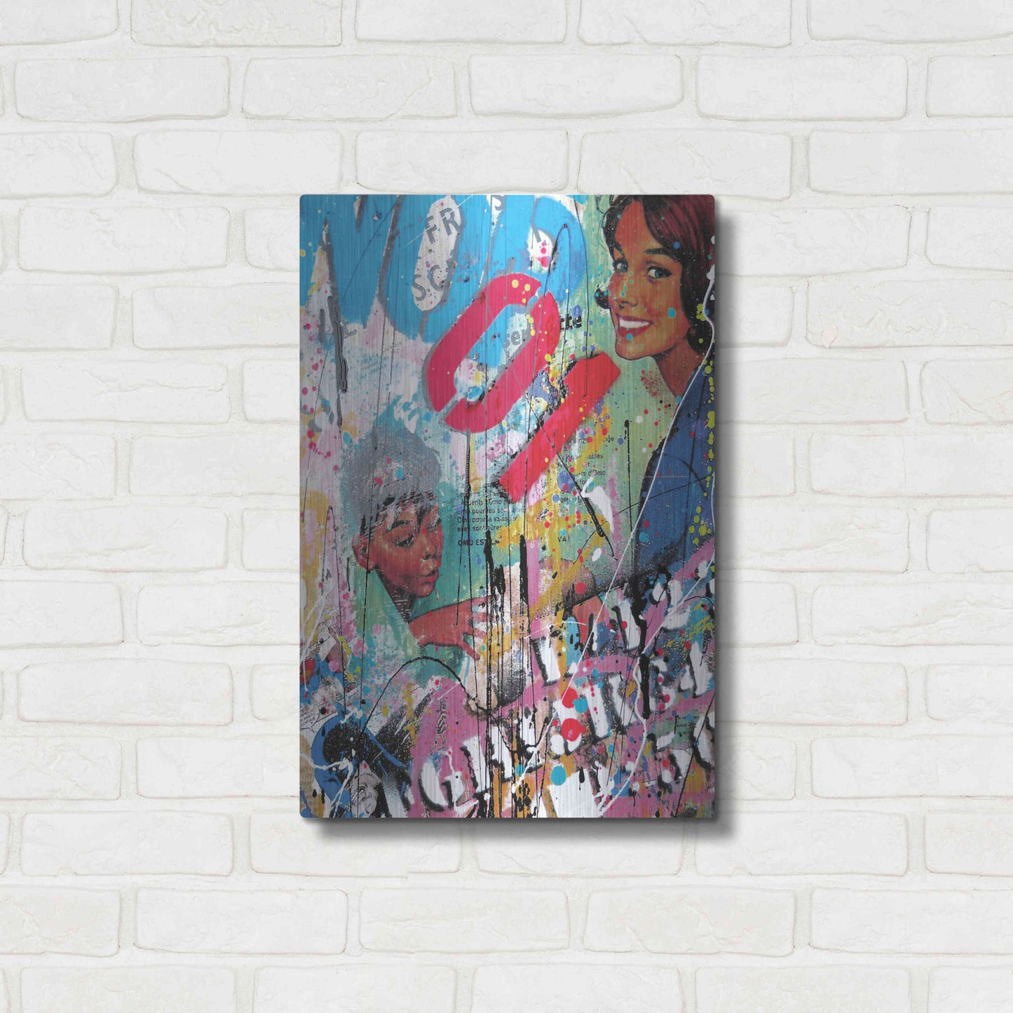 Luxe Metal Art 'Happy Wife, Happy Life' by David Drioton, Metal Wall Art,16x24