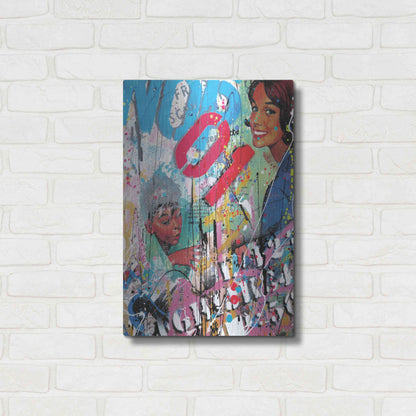 Luxe Metal Art 'Happy Wife, Happy Life' by David Drioton, Metal Wall Art,16x24