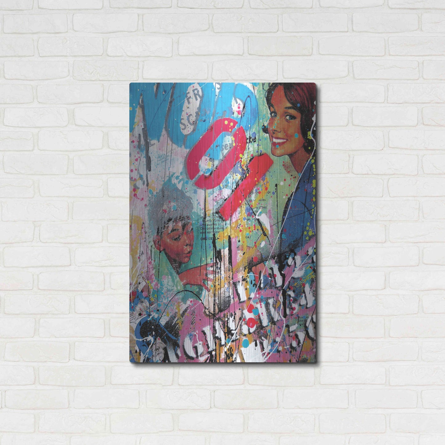 Luxe Metal Art 'Happy Wife, Happy Life' by David Drioton, Metal Wall Art,24x36