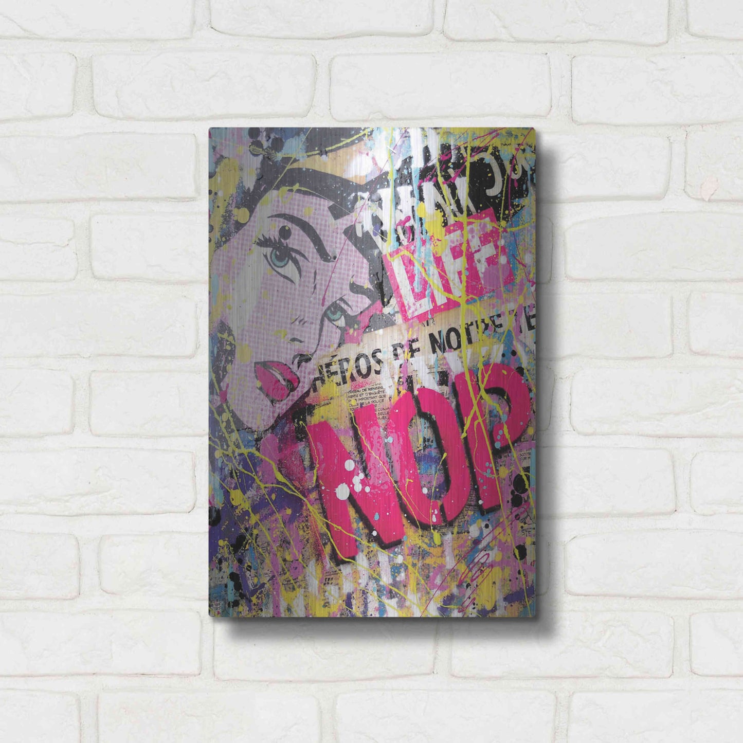 Luxe Metal Art 'HEROS' by David Drioton, Metal Wall Art,12x16