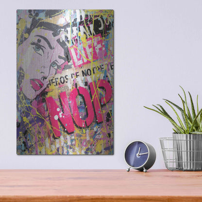 Luxe Metal Art 'HEROS' by David Drioton, Metal Wall Art,12x16