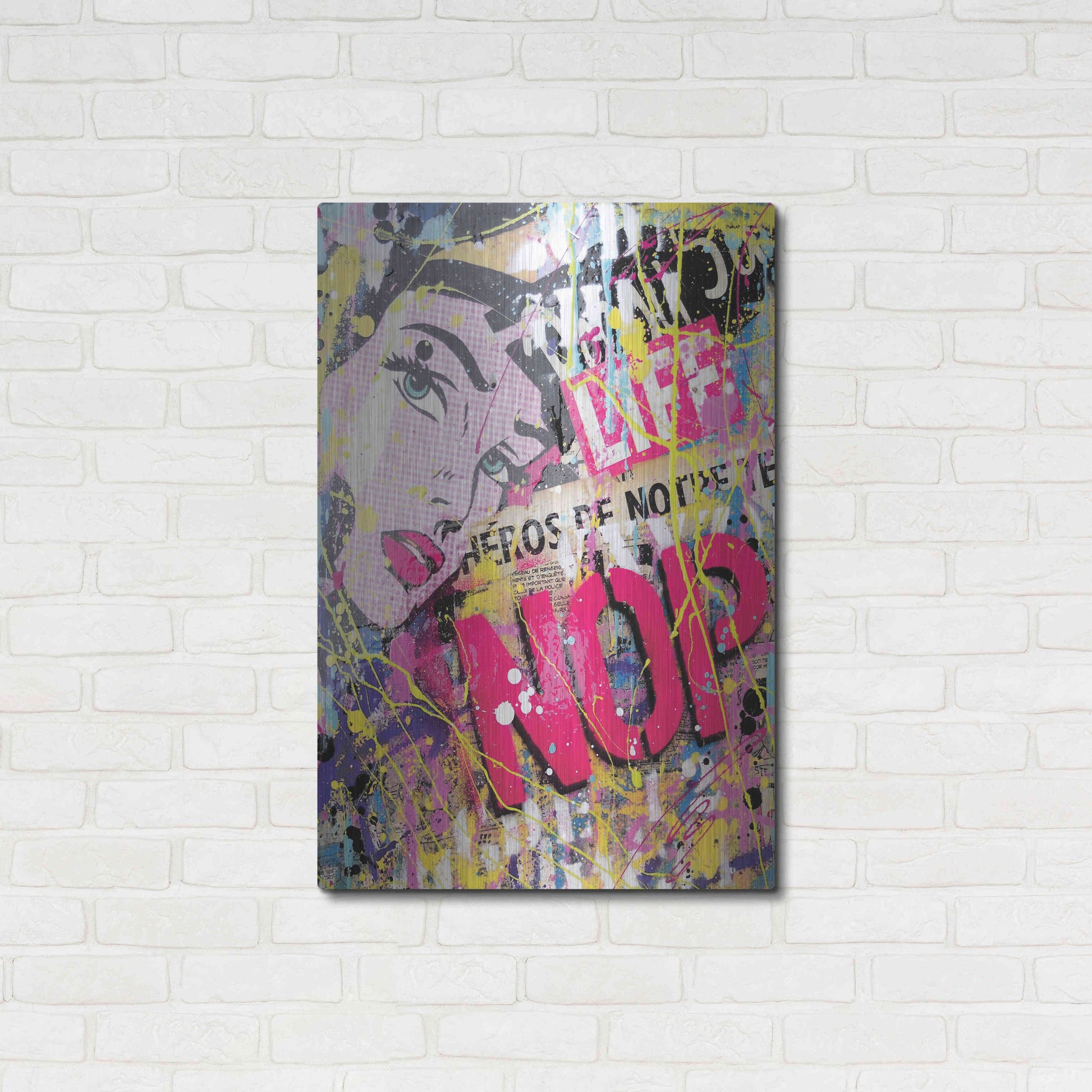 Luxe Metal Art 'HEROS' by David Drioton, Metal Wall Art,24x36