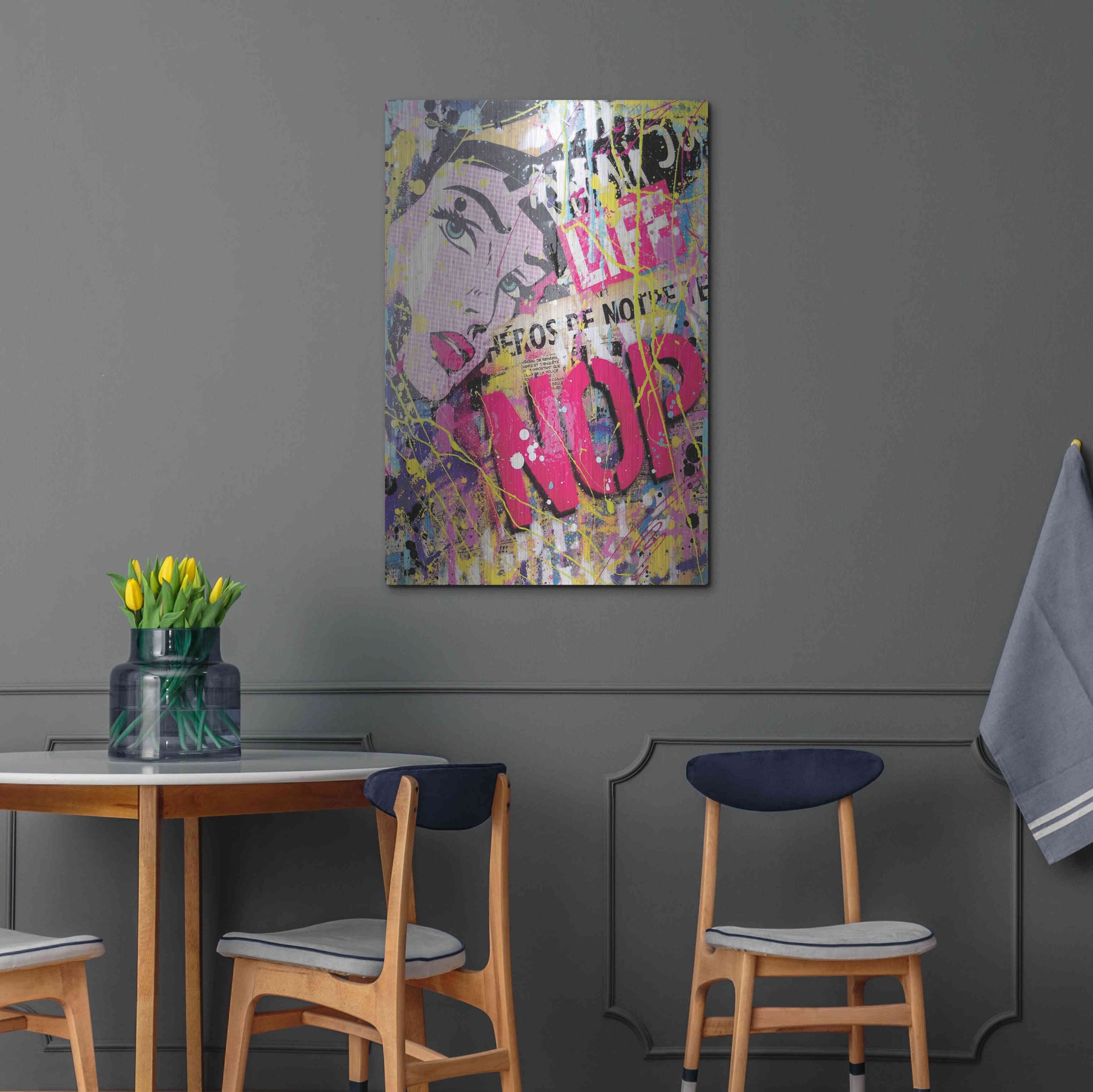 Luxe Metal Art 'HEROS' by David Drioton, Metal Wall Art,24x36