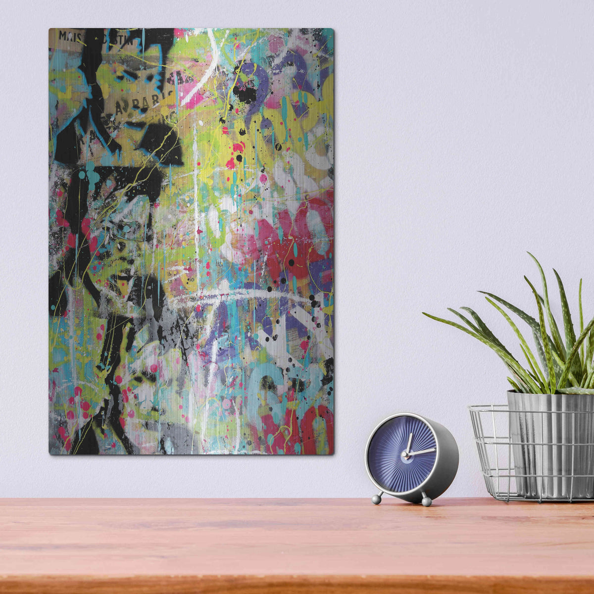 Luxe Metal Art 'Him' by David Drioton, Metal Wall Art,12x16