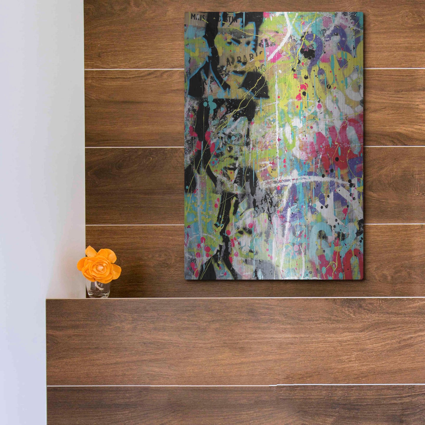 Luxe Metal Art 'Him' by David Drioton, Metal Wall Art,12x16