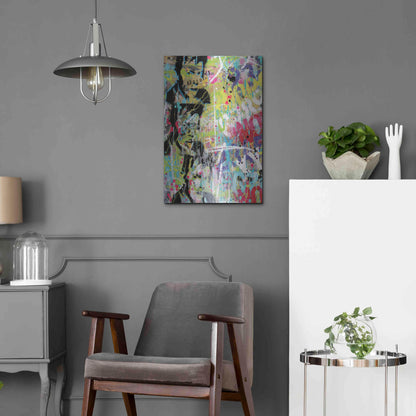 Luxe Metal Art 'Him' by David Drioton, Metal Wall Art,16x24