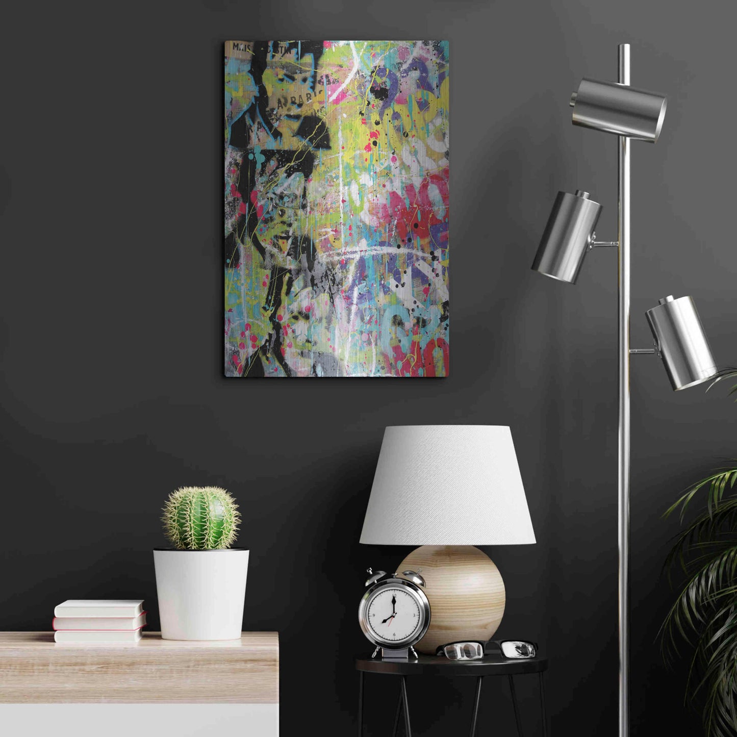 Luxe Metal Art 'Him' by David Drioton, Metal Wall Art,16x24