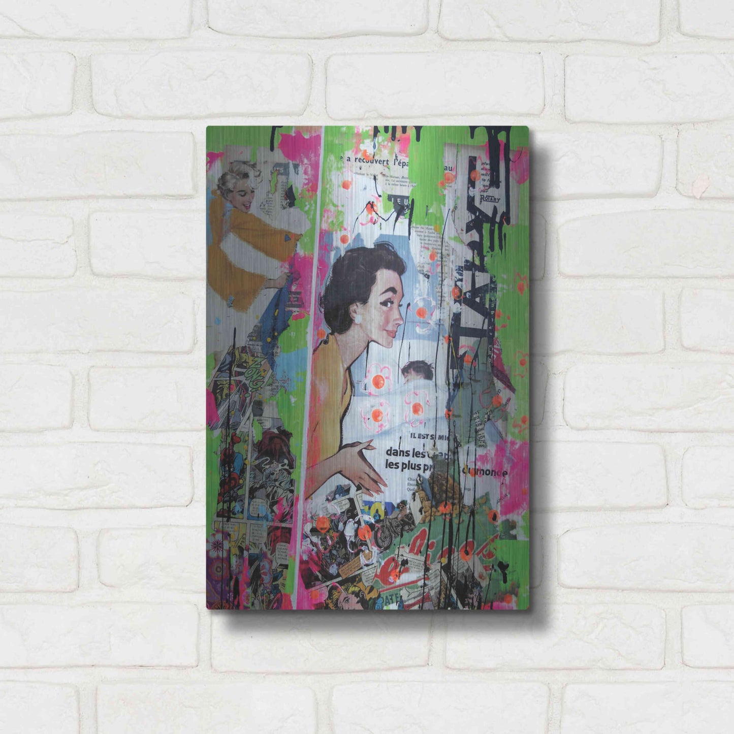 Luxe Metal Art 'Loving Mom' by David Drioton, Metal Wall Art,12x16