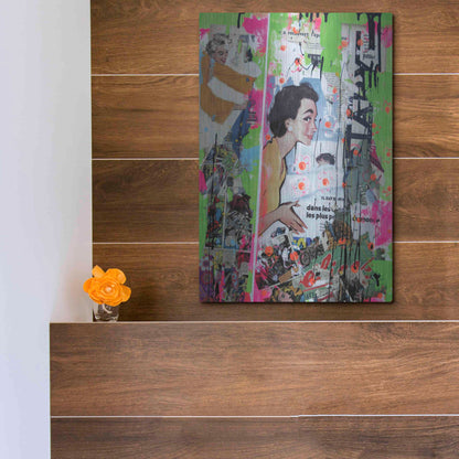 Luxe Metal Art 'Loving Mom' by David Drioton, Metal Wall Art,12x16