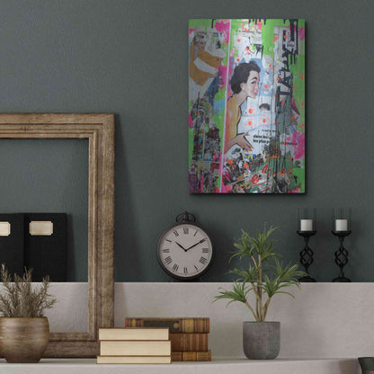 Luxe Metal Art 'Loving Mom' by David Drioton, Metal Wall Art,12x16