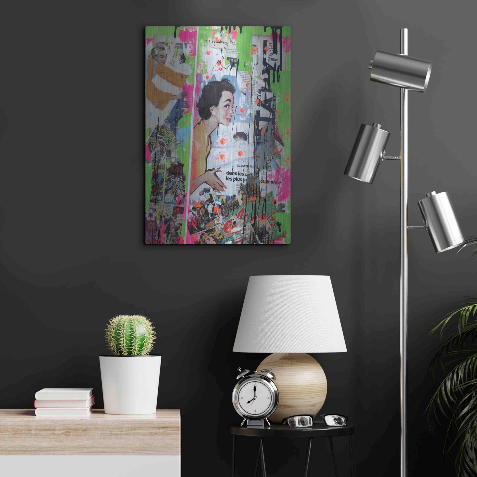 Luxe Metal Art 'Loving Mom' by David Drioton, Metal Wall Art,16x24