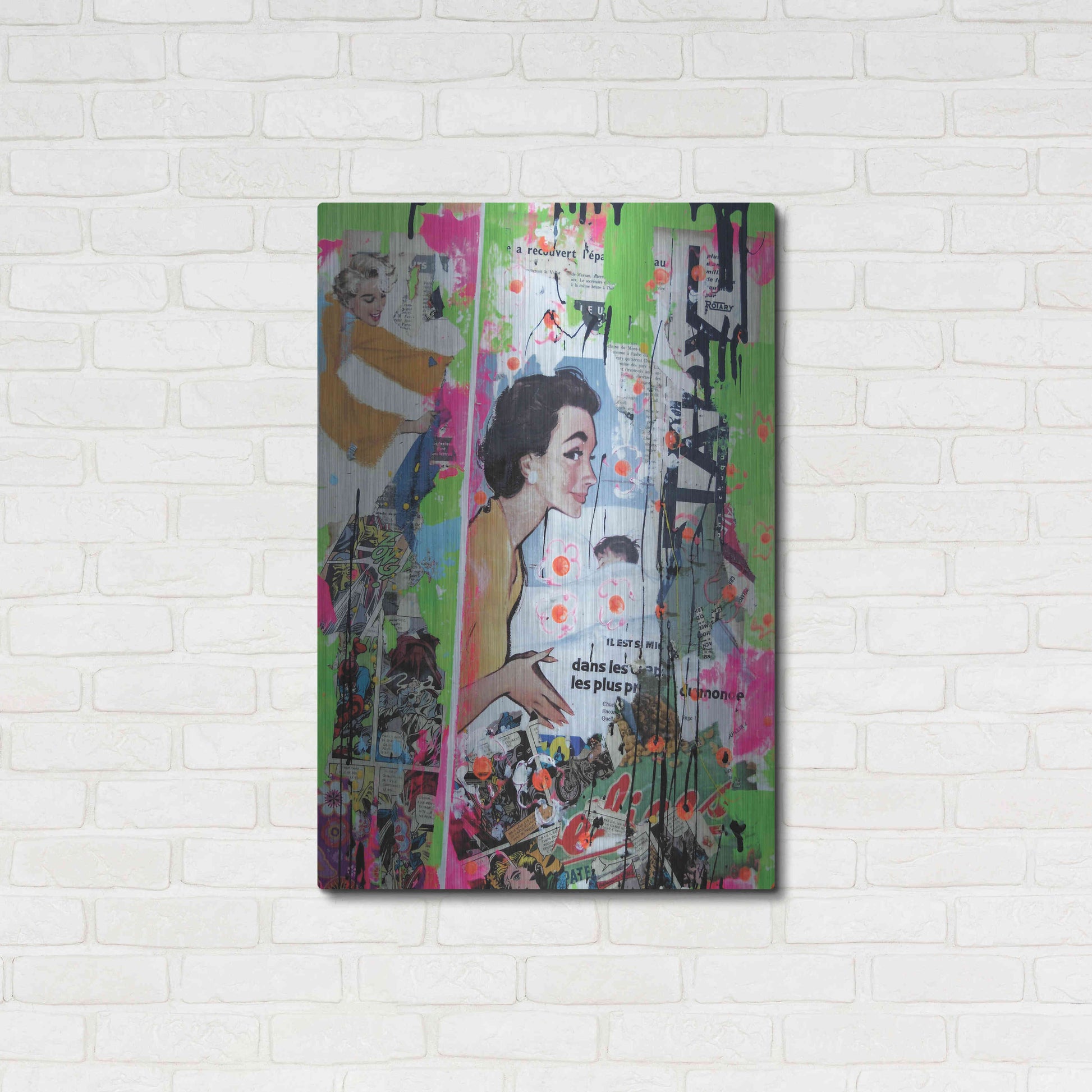 Luxe Metal Art 'Loving Mom' by David Drioton, Metal Wall Art,24x36