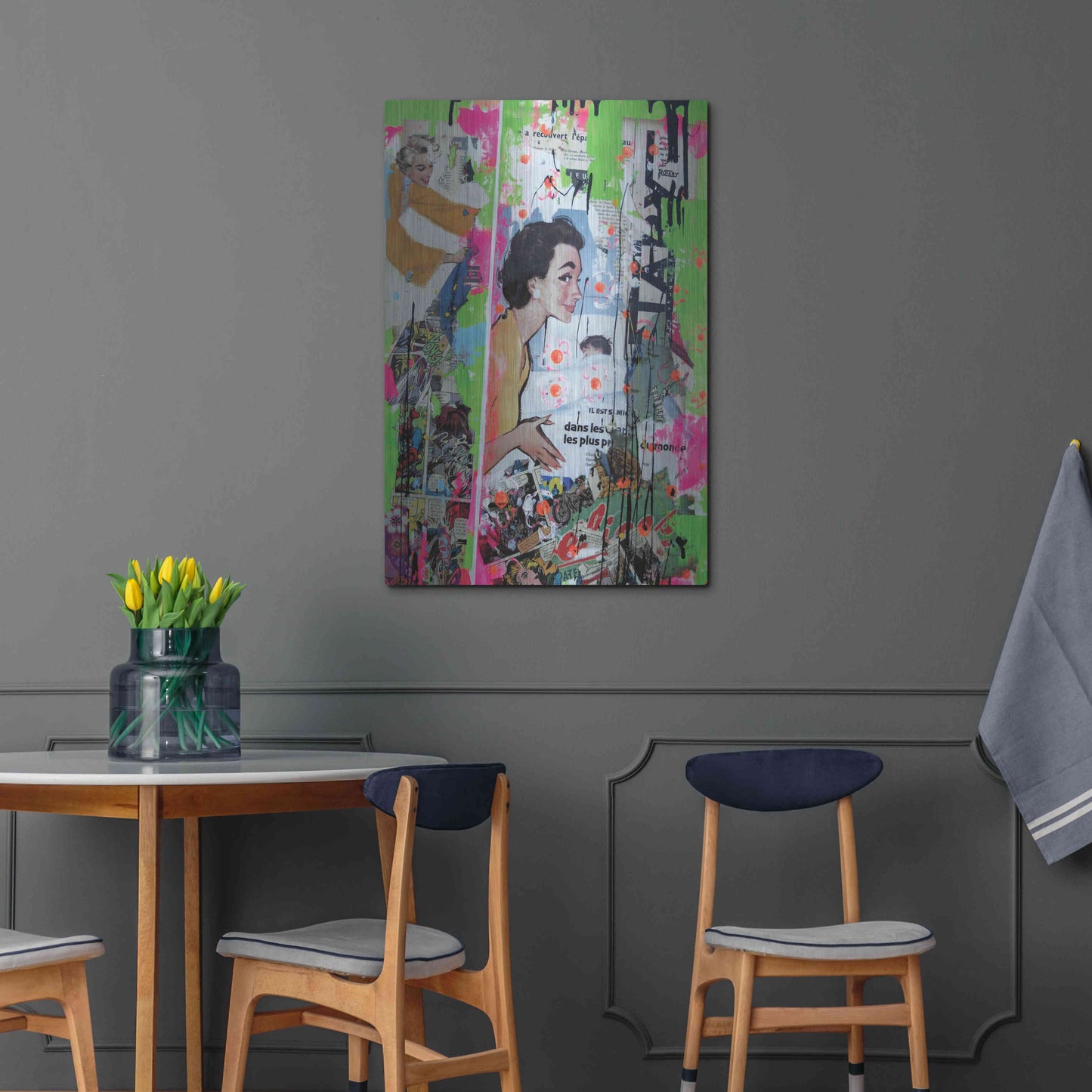 Luxe Metal Art 'Loving Mom' by David Drioton, Metal Wall Art,24x36