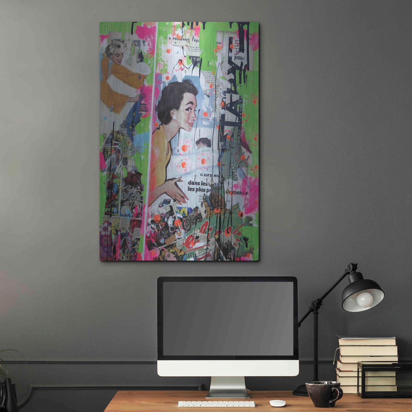 Luxe Metal Art 'Loving Mom' by David Drioton, Metal Wall Art,24x36