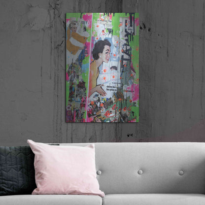 Luxe Metal Art 'Loving Mom' by David Drioton, Metal Wall Art,24x36
