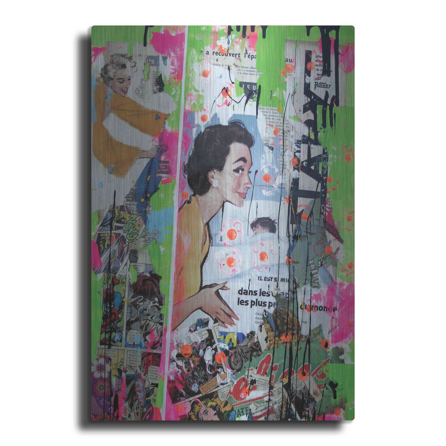 Luxe Metal Art 'Loving Mom' by David Drioton, Metal Wall Art