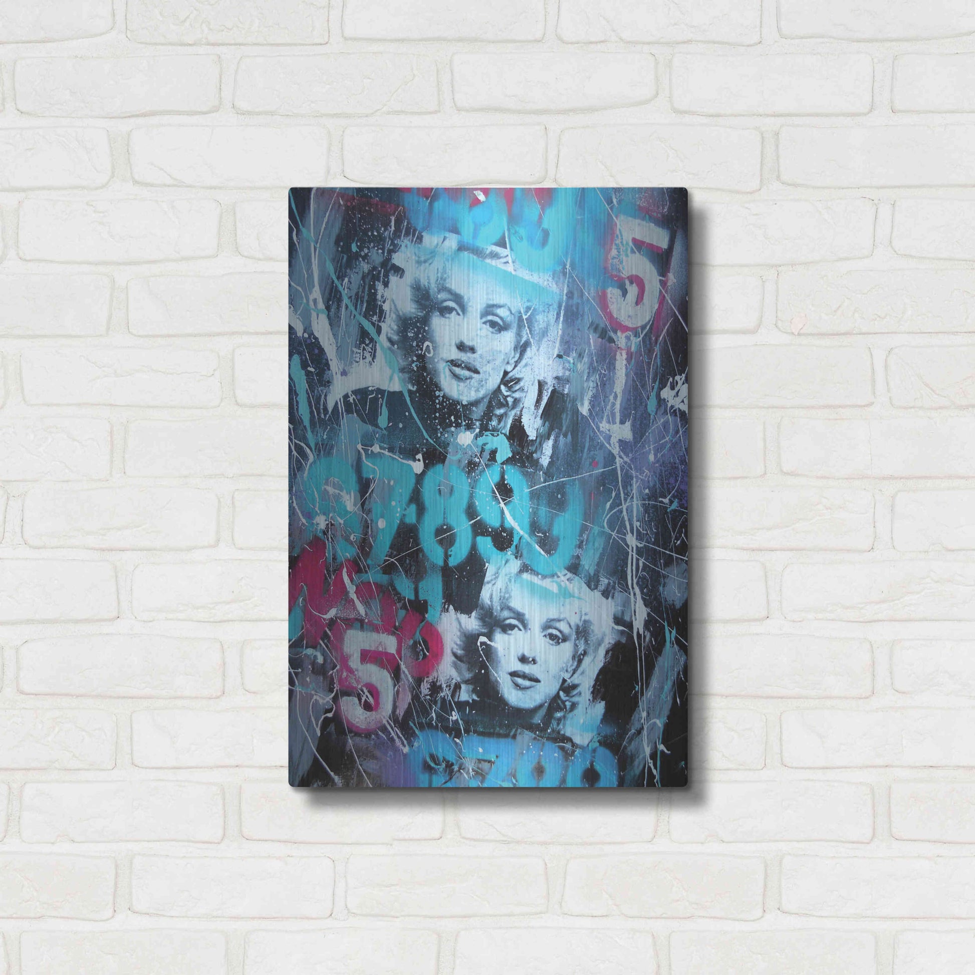 Luxe Metal Art 'Monroe Street 2' by David Drioton, Metal Wall Art,16x24