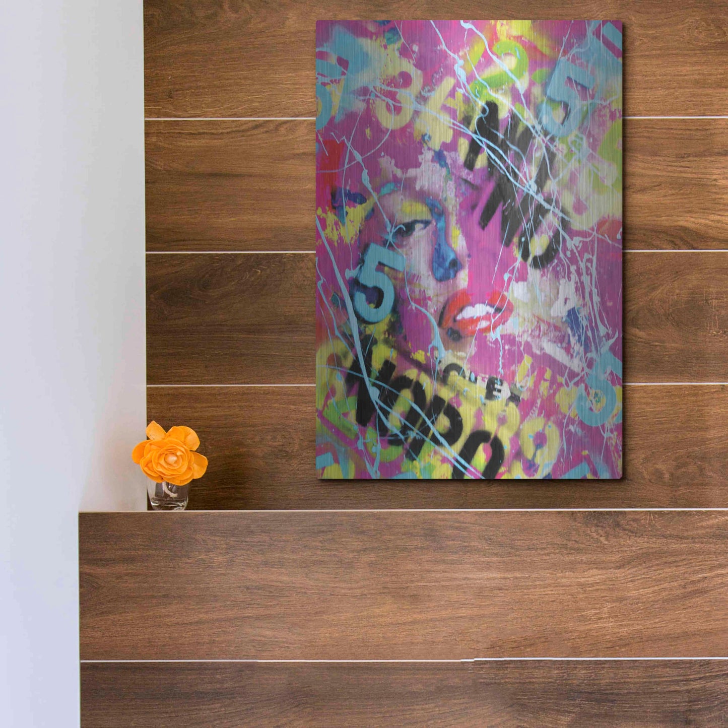 Luxe Metal Art 'Monroe Street 3' by David Drioton, Metal Wall Art,12x16