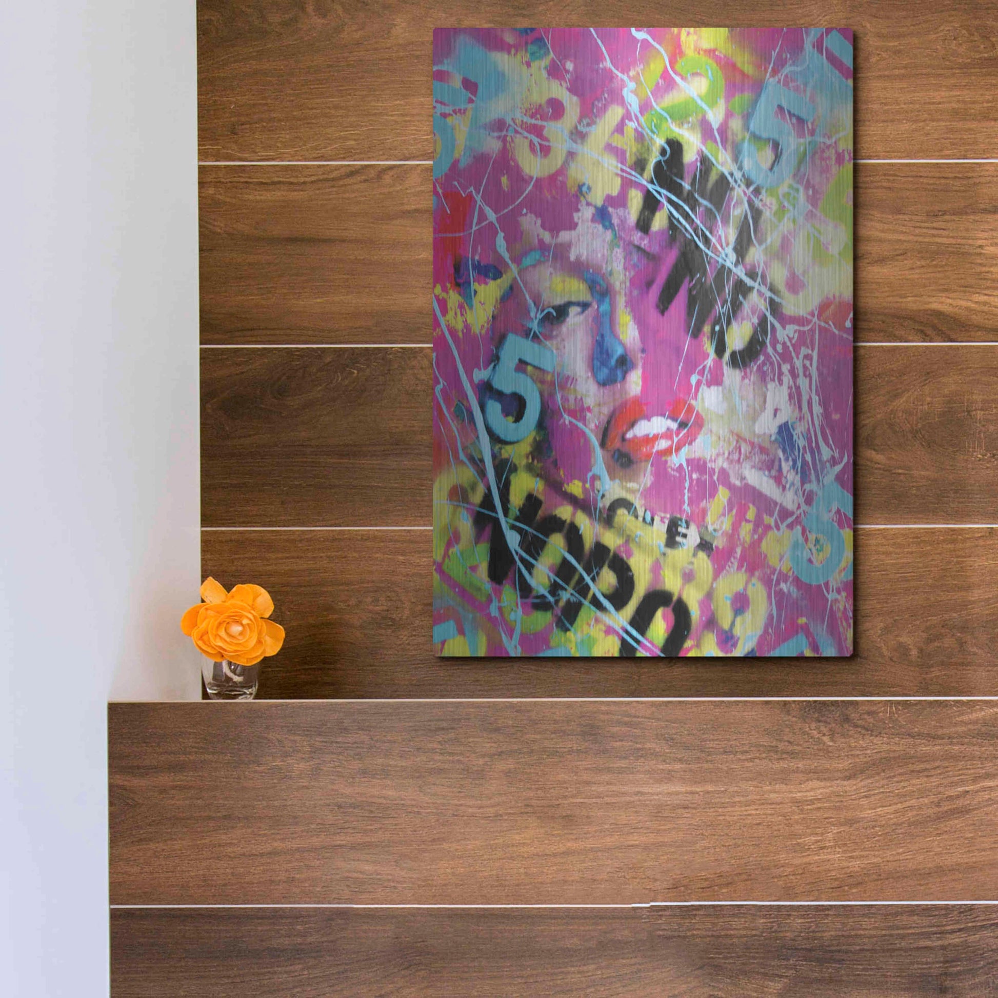 Luxe Metal Art 'Monroe Street 3' by David Drioton, Metal Wall Art,12x16