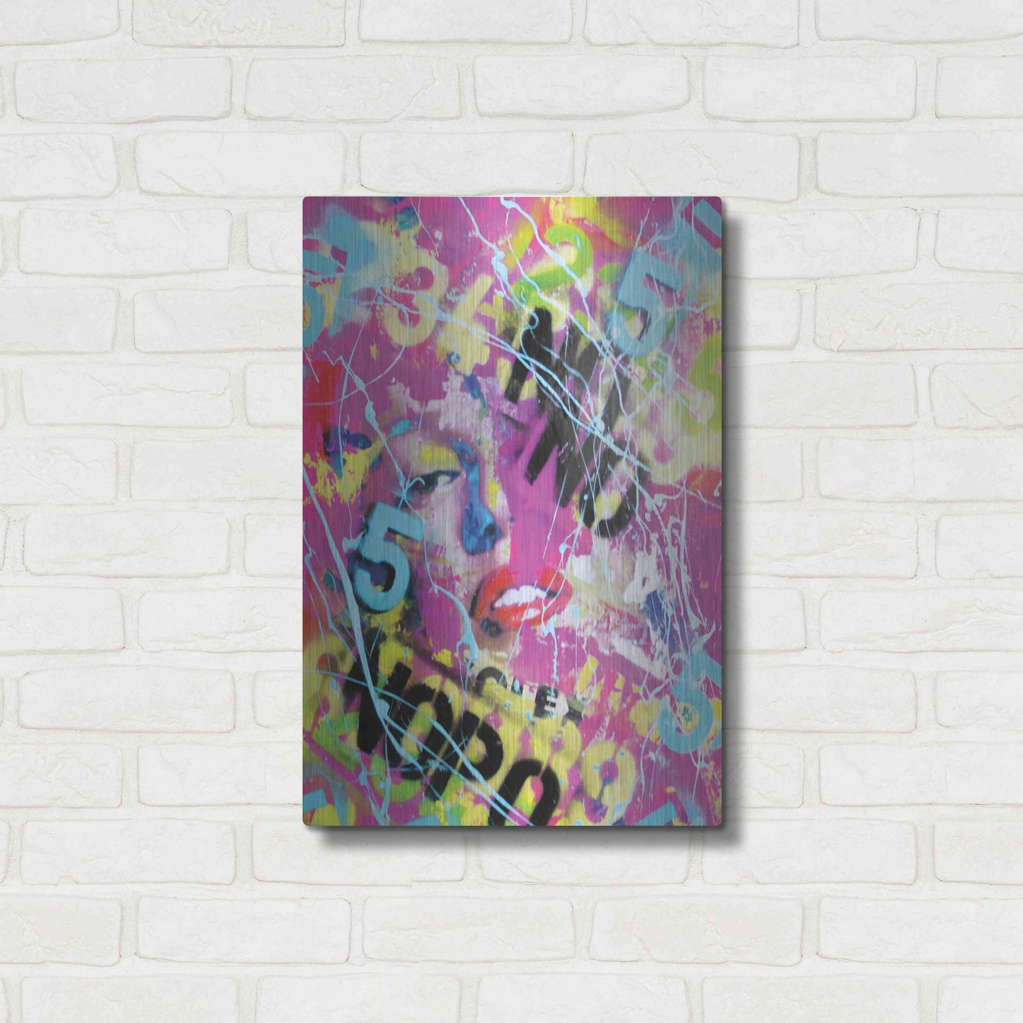 Luxe Metal Art 'Monroe Street 3' by David Drioton, Metal Wall Art,16x24