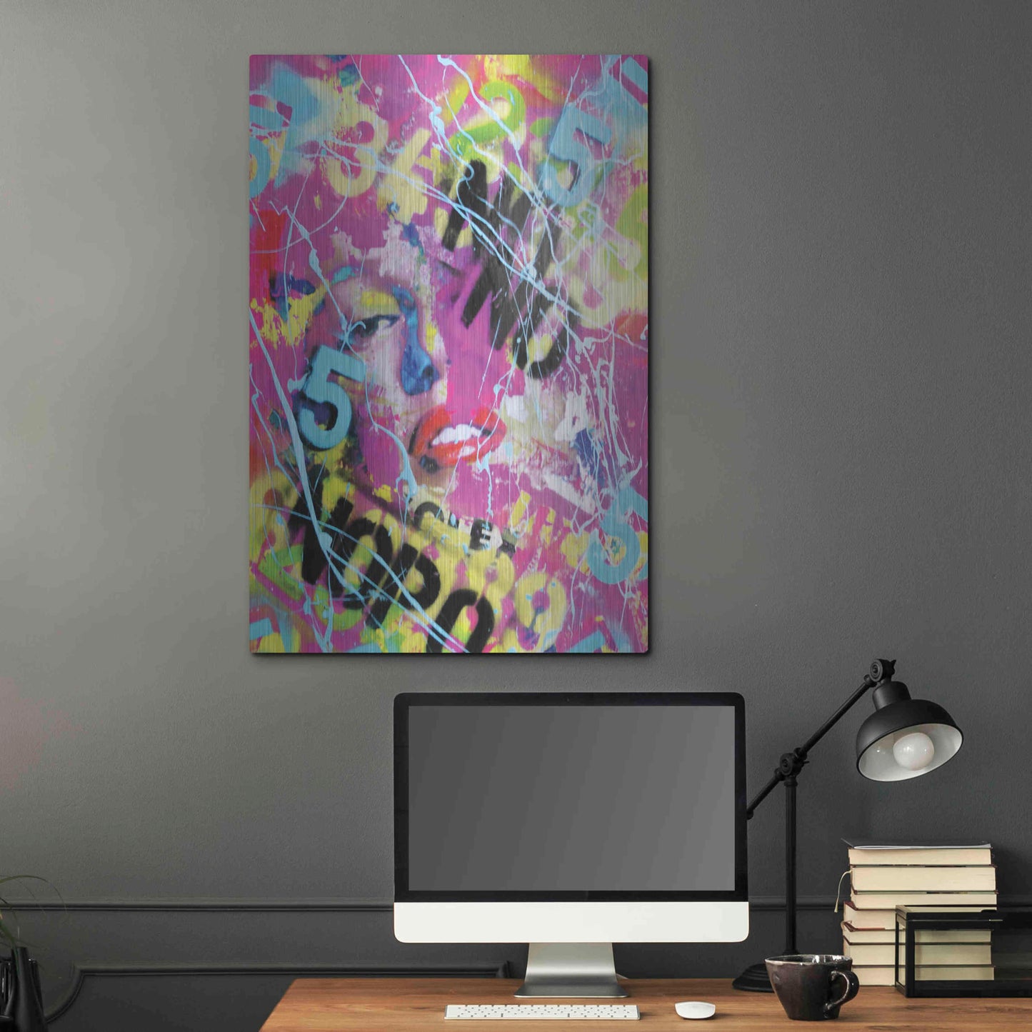 Luxe Metal Art 'Monroe Street 3' by David Drioton, Metal Wall Art,24x36