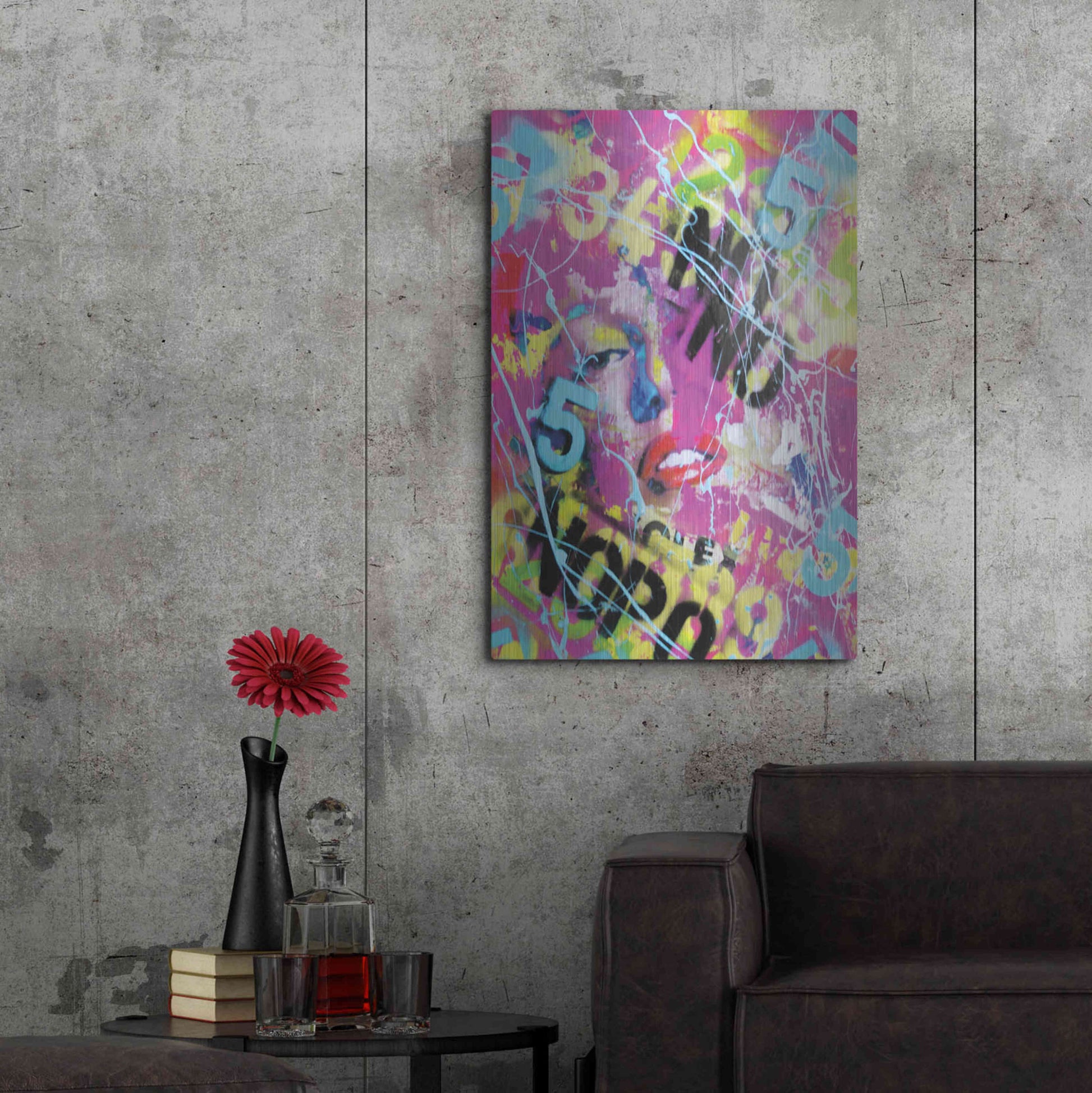 Luxe Metal Art 'Monroe Street 3' by David Drioton, Metal Wall Art,24x36