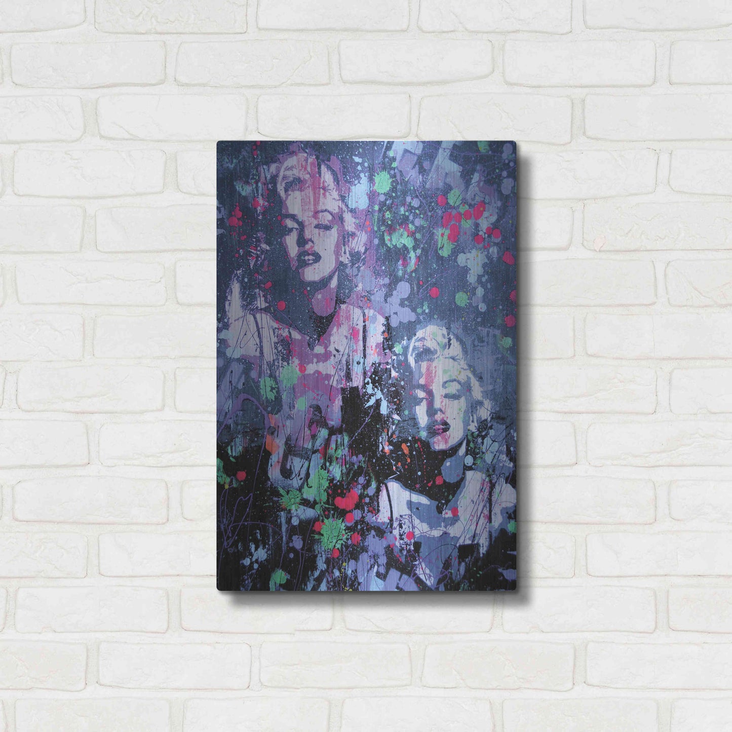 Luxe Metal Art 'Monroe Street' by David Drioton, Metal Wall Art,16x24