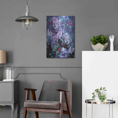 Luxe Metal Art 'Monroe Street' by David Drioton, Metal Wall Art,16x24