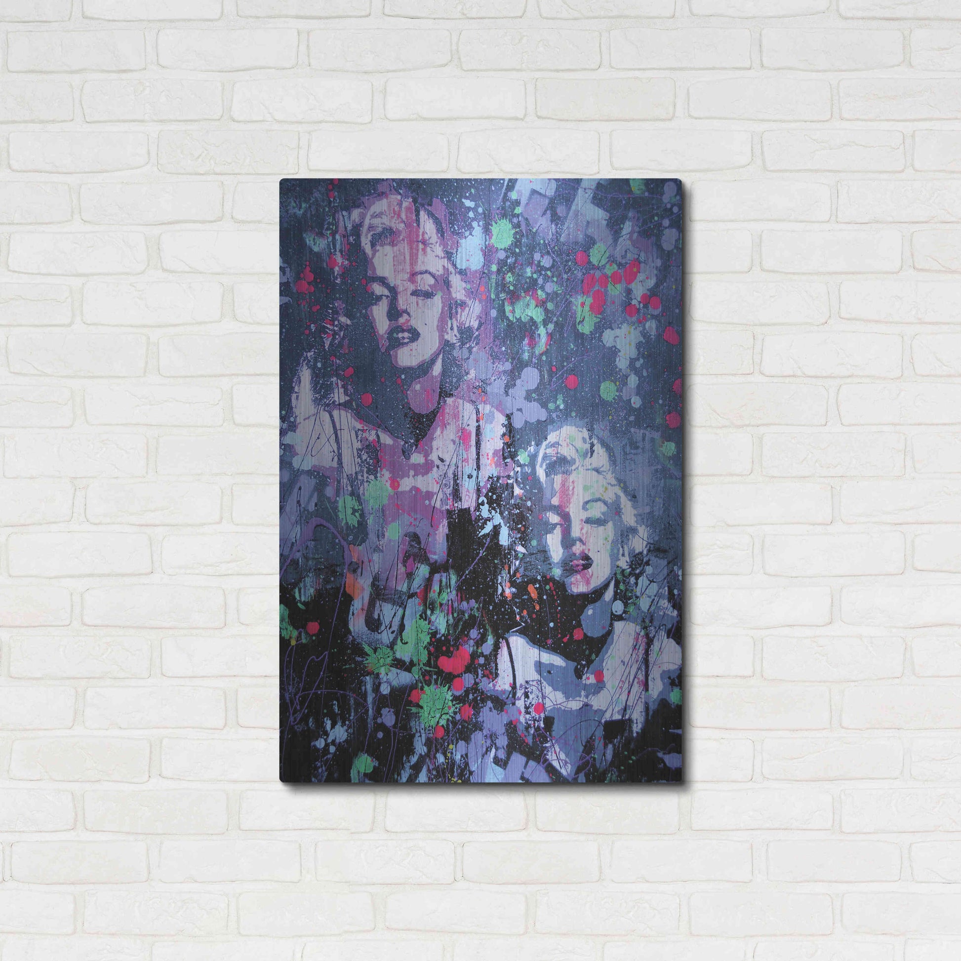 Luxe Metal Art 'Monroe Street' by David Drioton, Metal Wall Art,24x36