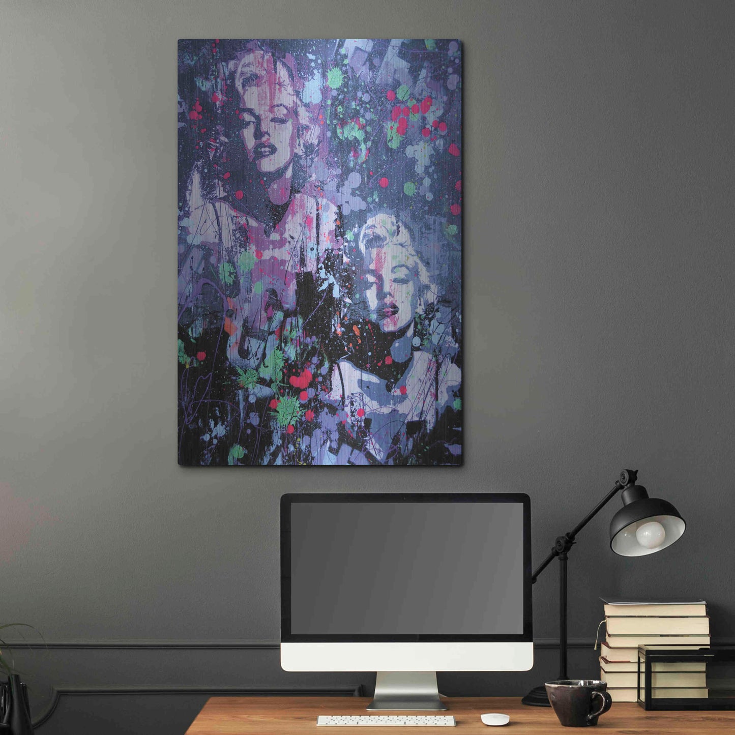 Luxe Metal Art 'Monroe Street' by David Drioton, Metal Wall Art,24x36