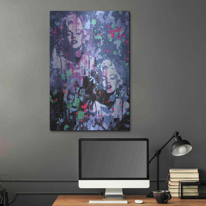 Luxe Metal Art 'Monroe Street' by David Drioton, Metal Wall Art,24x36