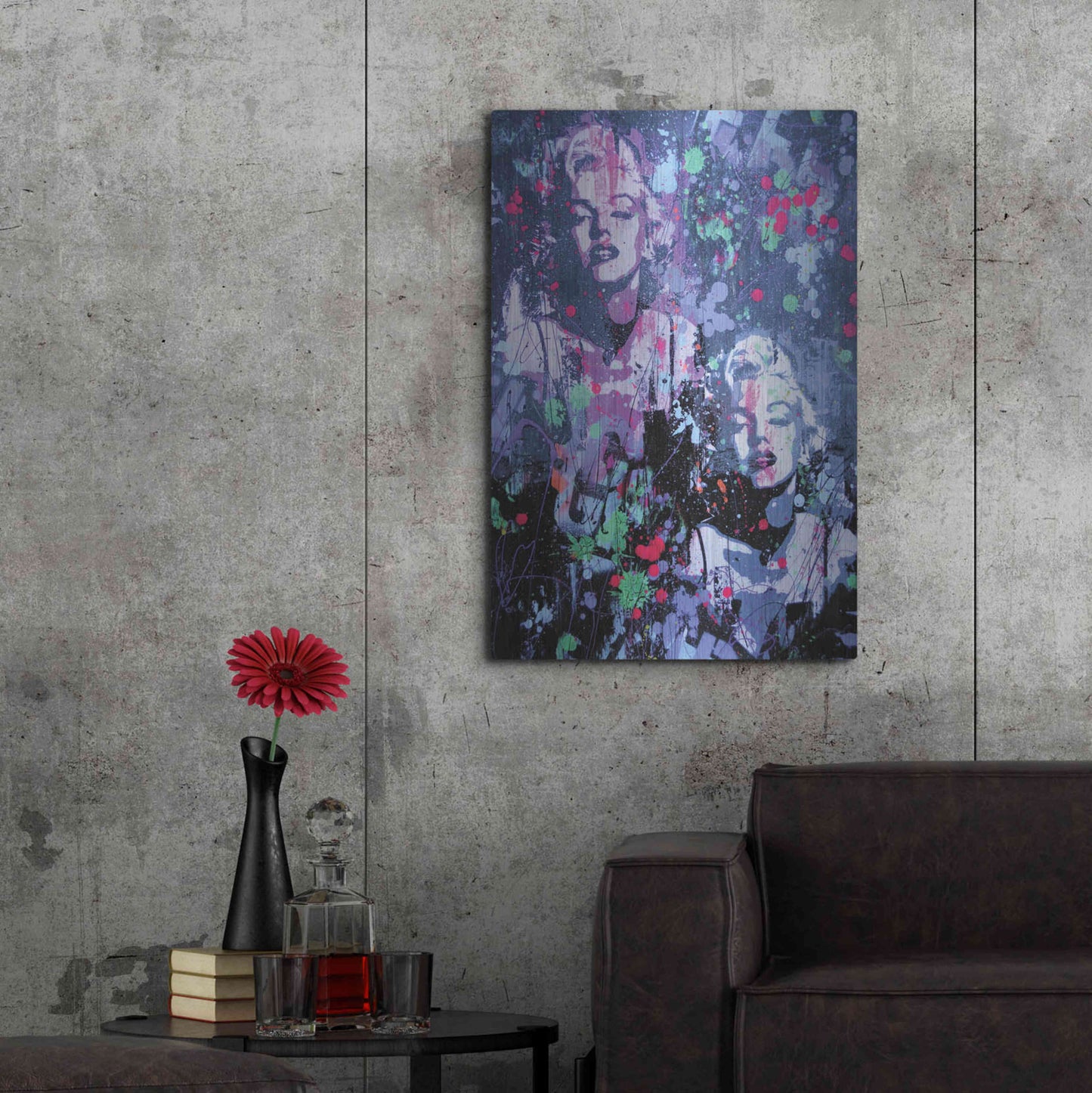 Luxe Metal Art 'Monroe Street' by David Drioton, Metal Wall Art,24x36