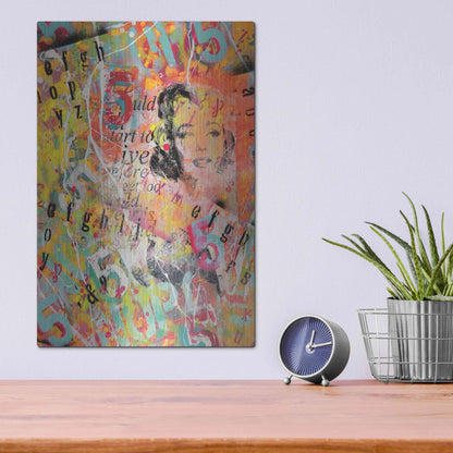 Luxe Metal Art 'Monroe Strret' by David Drioton, Metal Wall Art,12x16