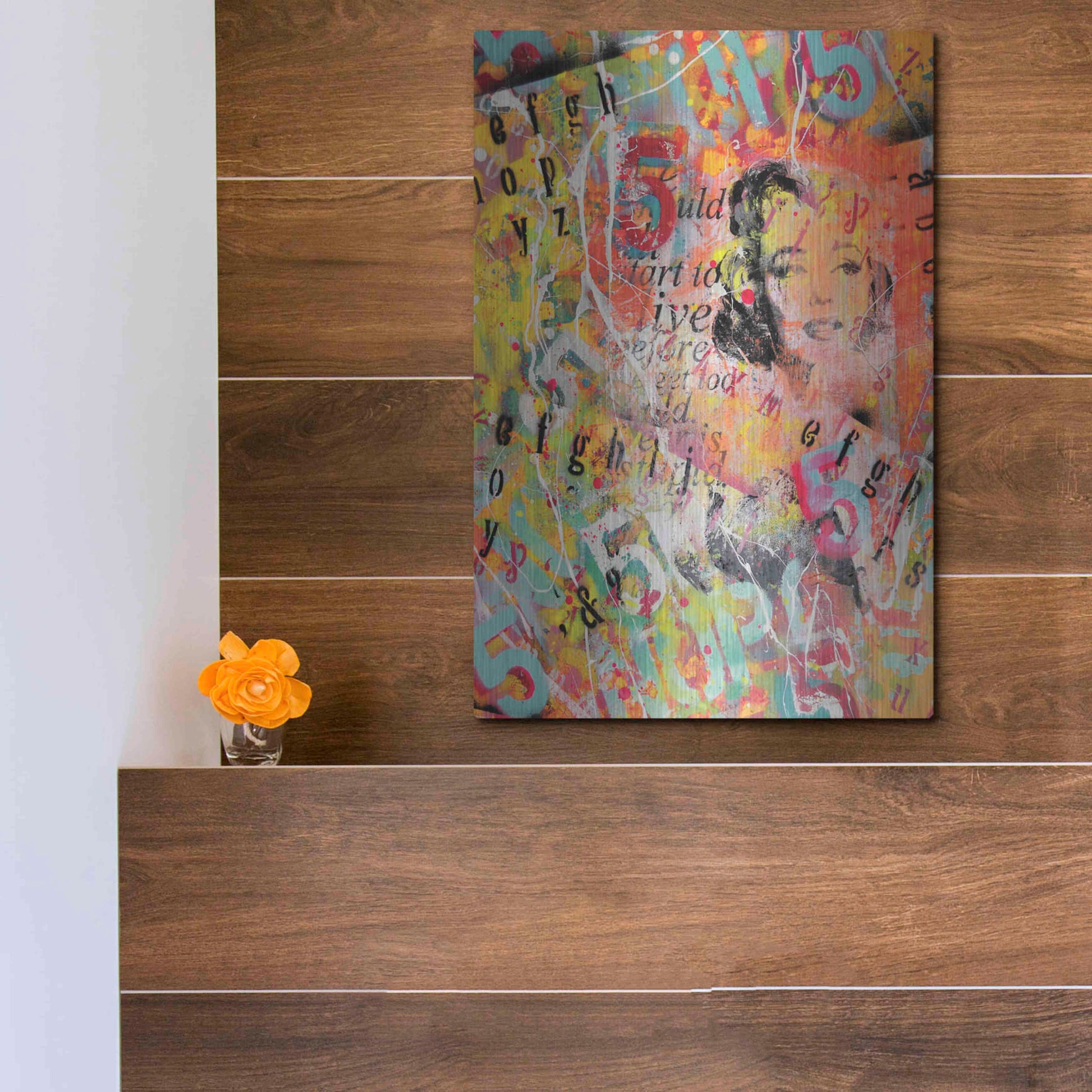 Luxe Metal Art 'Monroe Strret' by David Drioton, Metal Wall Art,12x16