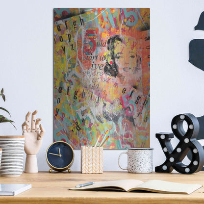 Luxe Metal Art 'Monroe Strret' by David Drioton, Metal Wall Art,12x16