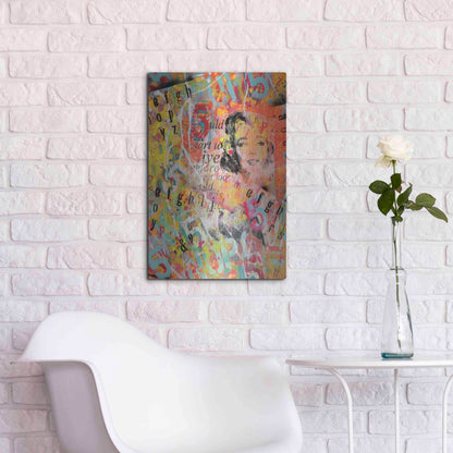 Luxe Metal Art 'Monroe Strret' by David Drioton, Metal Wall Art,16x24